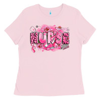 Bubblegum Pink breast cancer nurse Ladies Tee - LillyAllenDesigns