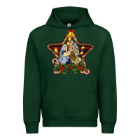 Forest Green christmas baby jesus oh holly night Urban Hoodie - RanaPortraitStore