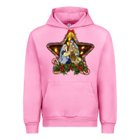Fuchsia Pink christmas baby jesus oh holly night Urban Hoodie - RanaPortraitStore
