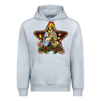 Heather Grey christmas baby jesus oh holly night Urban Hoodie - RanaPortraitStore