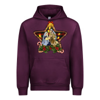 Mauve Wine christmas baby jesus oh holly night Urban Hoodie - RanaPortraitStore