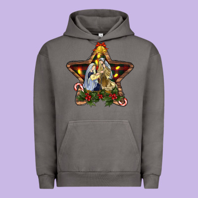 Christmas Baby Jesus Oh Holly Night Urban Hoodie Designed By Ranaportraitstore
