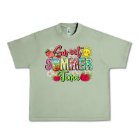 Oil Green Sweet Summer Time Urban Heavy Tee - CowhideDigitalArt
