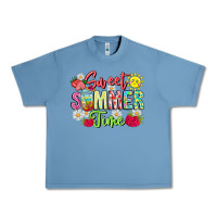 Pebble Blue Sweet Summer Time Urban Heavy Tee - CowhideDigitalArt