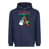 Navy Drinking Buddies Heavyweight Hoodie - Jasminsmagicworld
