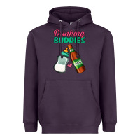 Plum Drinking Buddies Heavyweight Hoodie - Jasminsmagicworld