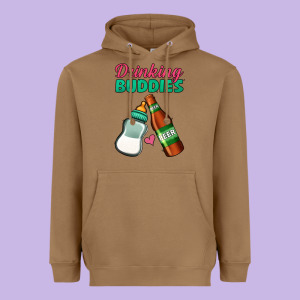 Drinking Buddies Heavyweight Hoodie Designed By Jasminsmagicworld