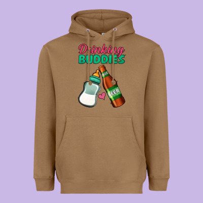 Drinking Buddies Heavyweight Hoodie Designed By Jasminsmagicworld