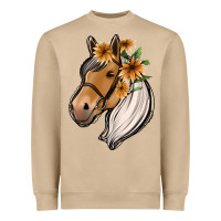 Mushroom floral horse Heavyweight Sweatshirt - Jasminsmagicworld
