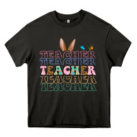 Asphalt Easter bunny Teacher Heavy Core Tee - OliviaCreatesArt