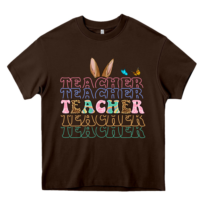 Easter Bunny Teacher Heavy Core Tee by OliviaCreatesArt | Teevron