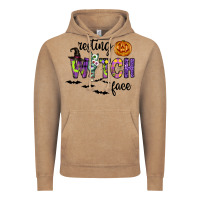 Vintage Coffee Resting Witch Face Vintage Hoodie - CowhideDigitalArt