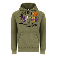 Vintage Olive Resting Witch Face Vintage Hoodie - CowhideDigitalArt