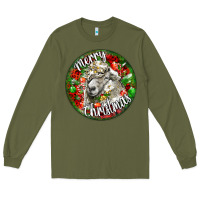 Army Green christmas lincoln sheep Long Sleeve Tee - LillyAllenDesigns