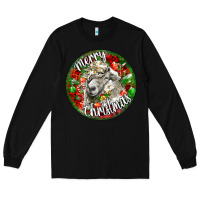 Black christmas lincoln sheep Long Sleeve Tee - LillyAllenDesigns