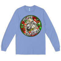 Colony Blue christmas lincoln sheep Long Sleeve Tee - LillyAllenDesigns
