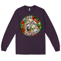 Plum christmas lincoln sheep Long Sleeve Tee - LillyAllenDesigns