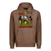 Chestnut just a boy who loves tractors Premium Hoodie - BarkalooDesign
