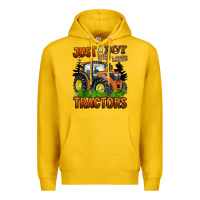 Lemon just a boy who loves tractors Premium Hoodie - BarkalooDesign