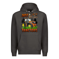 Smoke just a boy who loves tractors Premium Hoodie - BarkalooDesign