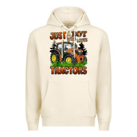 Tofu just a boy who loves tractors Premium Hoodie - BarkalooDesign