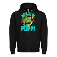 Black reel cool poppi Zipper Hoodie - Jasminsmagicworld