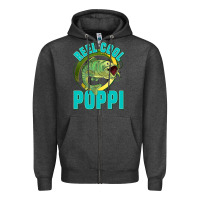 Charcoal Heather reel cool poppi Zipper Hoodie - Jasminsmagicworld