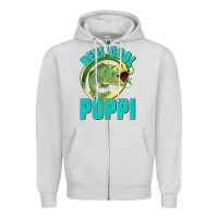 Dove Grey reel cool poppi Zipper Hoodie - Jasminsmagicworld