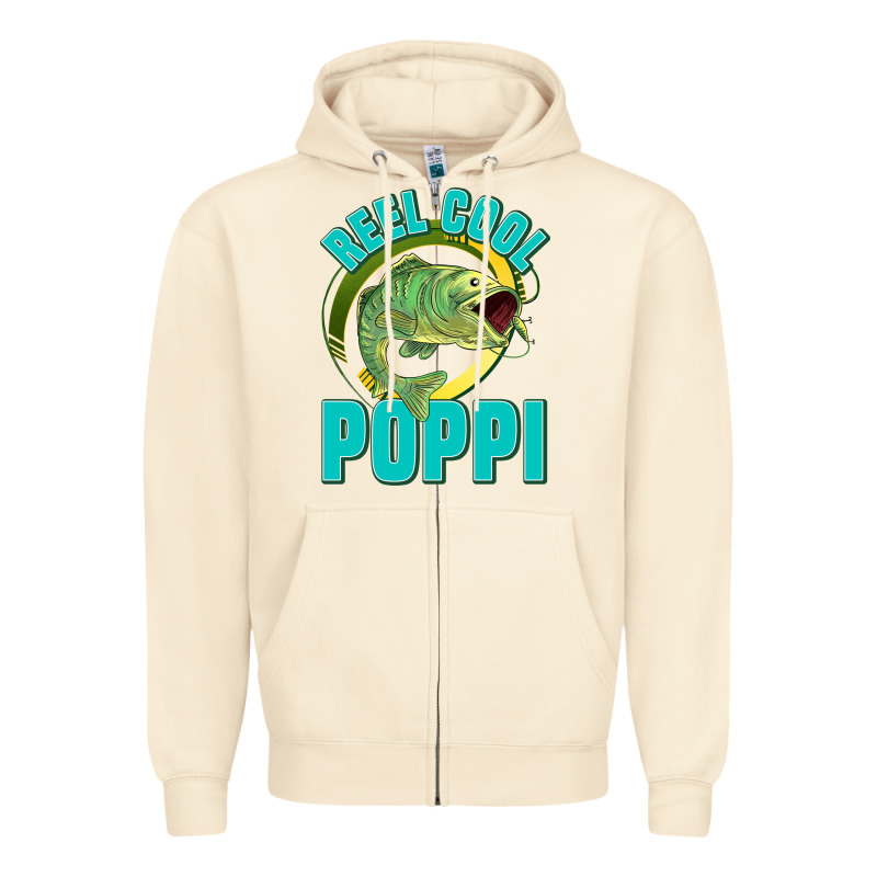 Reel Cool Poppi Zipper Hoodie by Jasminsmagicworld | Teevron