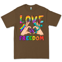 Cacao Love Is Freedom Premium Tee - BundleAndBundleShop