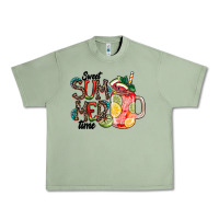 Oil Green Sweet Summer Time Urban Heavy Tee - CowhideDigitalArt