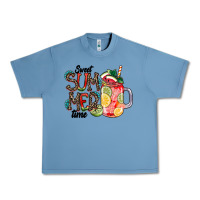 Pebble Blue Sweet Summer Time Urban Heavy Tee - CowhideDigitalArt