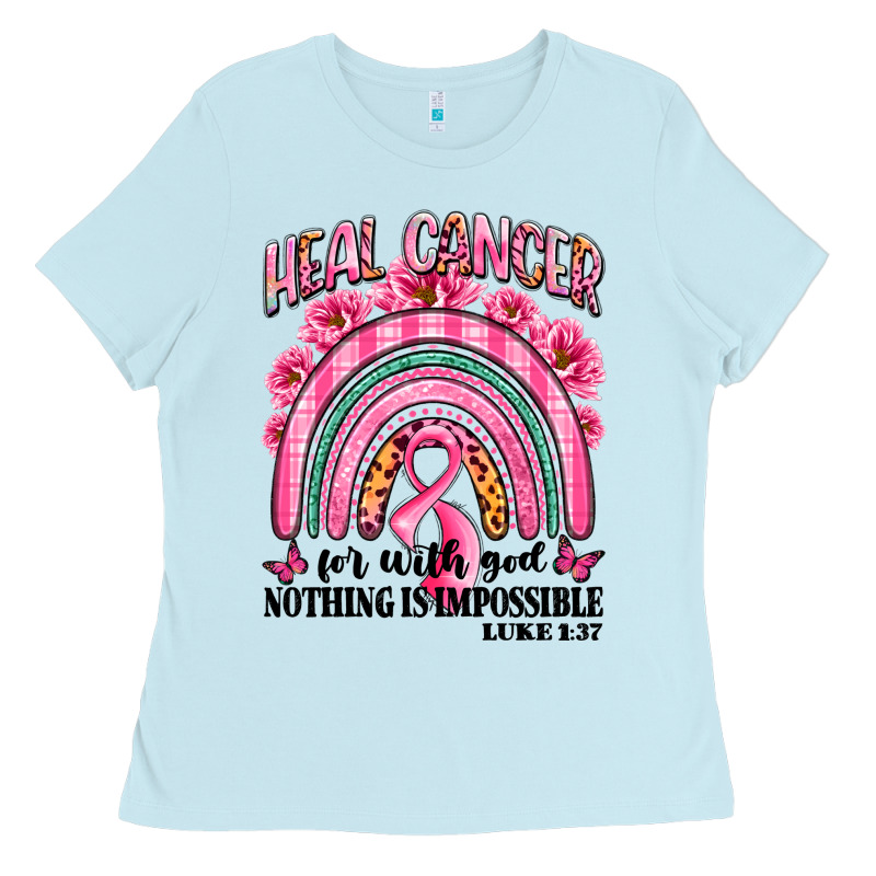 Heal Cancer Rainbow Ladies Tee by LillyAllenDesigns | Teevron