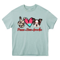 Arona Peace Love Frenchie Heavy Core Tee - Jasminsmagicworld
