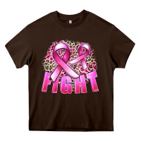 Chocolate Brown fight cancer Heavy Core Tee - FaDigitalArtStudio