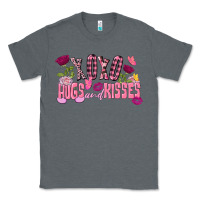 Charcoal Heather Xoxo hugs and kisses Valentine's Day Classic Tee - FaDigitalArtStudio