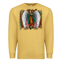 Antique Gold lady of guadalupe Premium Sweatshirt - Jasminsmagicworld