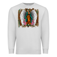 Dove Grey lady of guadalupe Premium Sweatshirt - Jasminsmagicworld