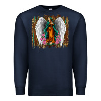 Navy lady of guadalupe Premium Sweatshirt - Jasminsmagicworld