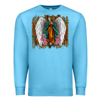 Ocean Blue lady of guadalupe Premium Sweatshirt - Jasminsmagicworld
