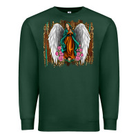 Sports Green lady of guadalupe Premium Sweatshirt - Jasminsmagicworld