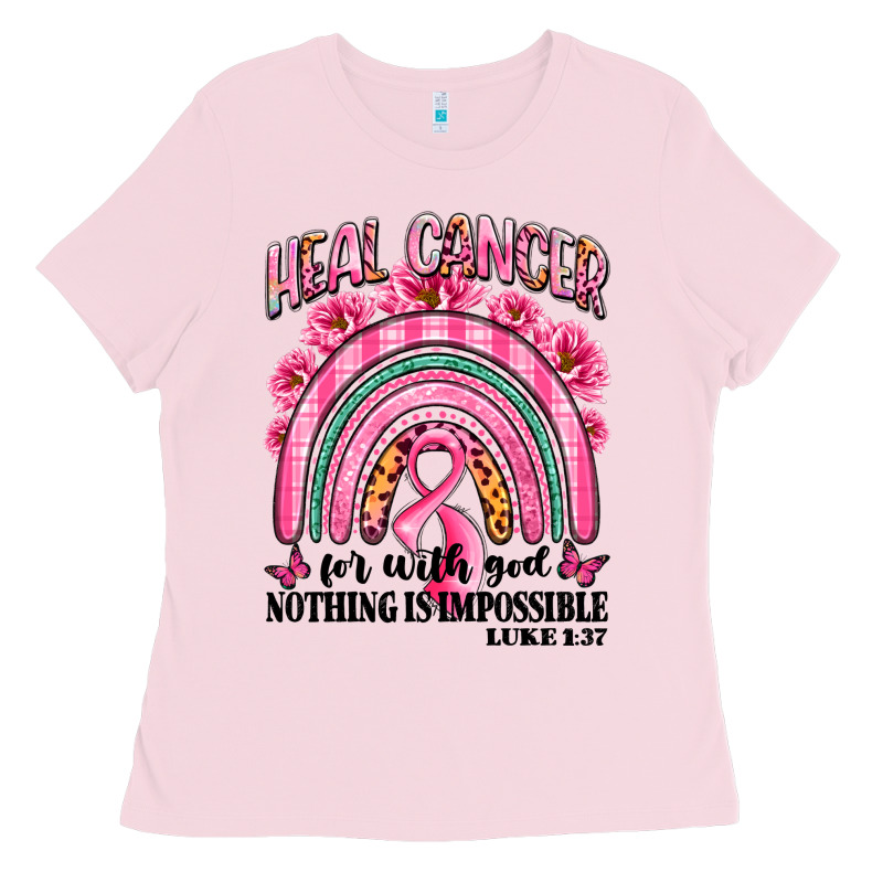Heal Cancer Rainbow Ladies Tee by LillyAllenDesigns | Teevron