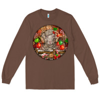 Chestnut Christmas Merino Wool Sheep Long Sleeve Tee - LillyAllenDesigns