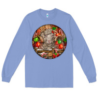Colony Blue Christmas Merino Wool Sheep Long Sleeve Tee - LillyAllenDesigns