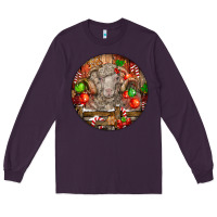 Plum Christmas Merino Wool Sheep Long Sleeve Tee - LillyAllenDesigns