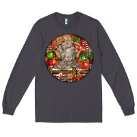 Smoke Christmas Merino Wool Sheep Long Sleeve Tee - LillyAllenDesigns