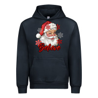 Navy santa believe Urban Hoodie - RanaPortraitStore