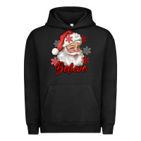 Pigment Black santa believe Urban Hoodie - RanaPortraitStore