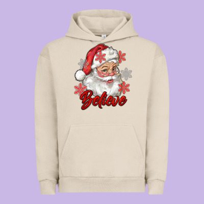 Santa Believe Urban Hoodie Designed By Ranaportraitstore
