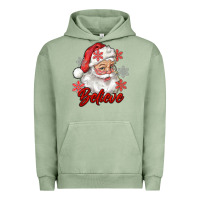 Pigment Oil Green santa believe Urban Hoodie - RanaPortraitStore